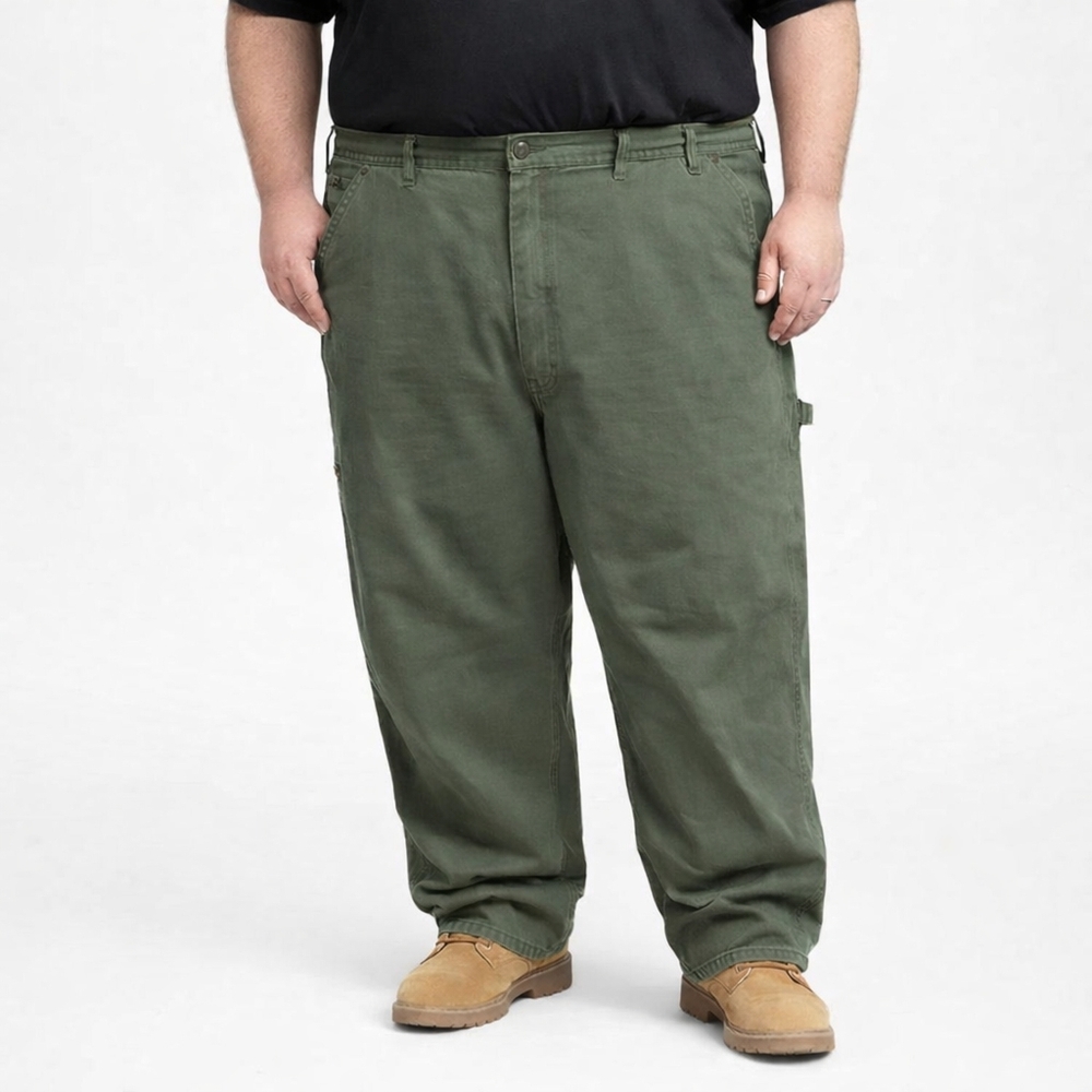 Carharrt Men's Loose Straight Washed Duck Lined Dungarees Size 50W×30